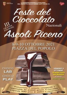 8-9-10 Ottobre 2021  Piazza del Popolo  Feste del Cioccolato III Grande Edizione  Choco Lab Choco Play