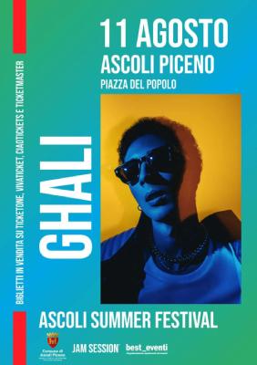 Ascoli Summer Festival 2022 PIAZZA DEL POPOLO 11-12-13 AGOSTO Ghali- Ariete- Brunori Sas